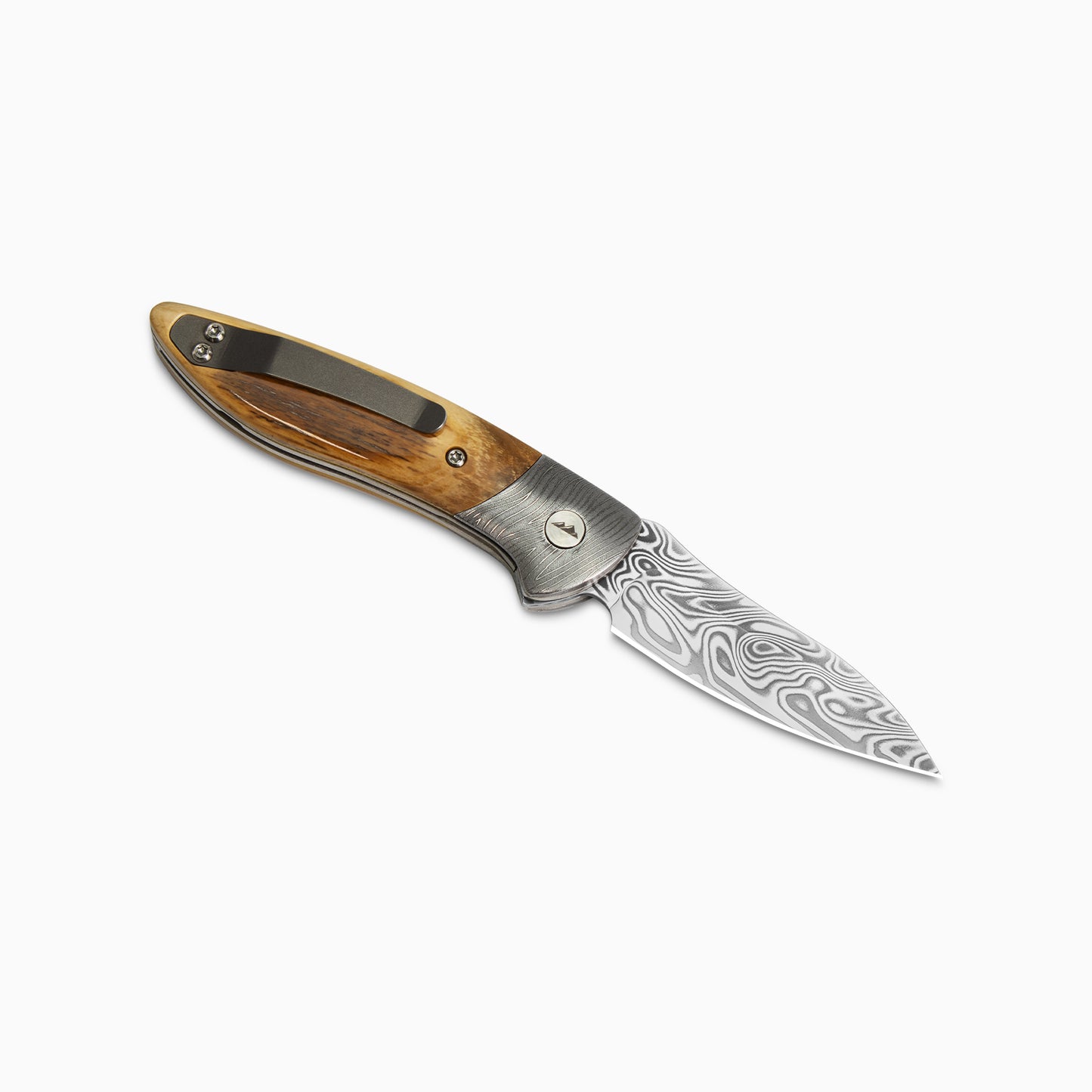 Glory Folder Semi-Custom #248 Mammoth Tusk - Herringbone Damascus - Thor Damasteel