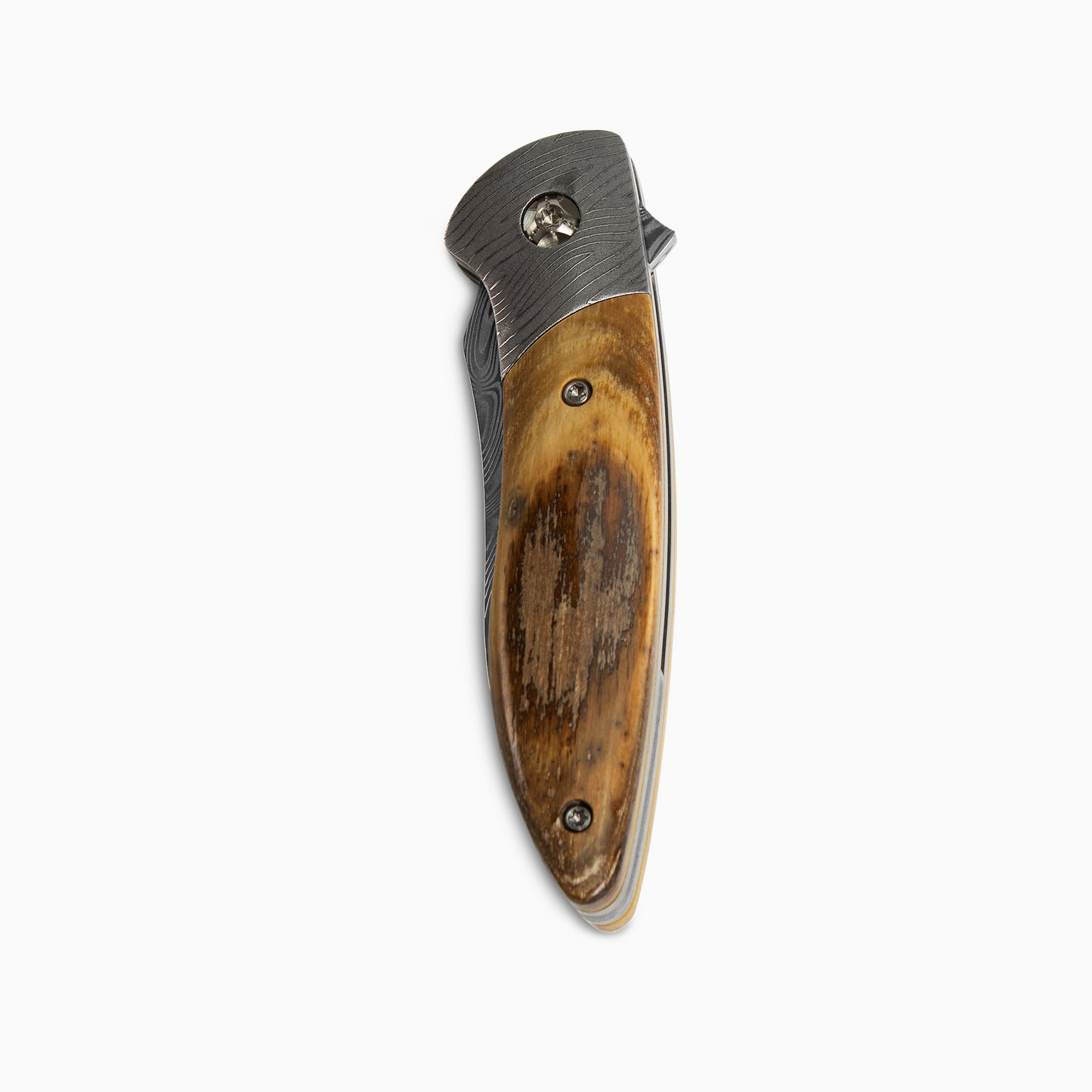 Glory Folder Semi-Custom #248 Mammoth Tusk - Herringbone Damascus - Thor Damasteel