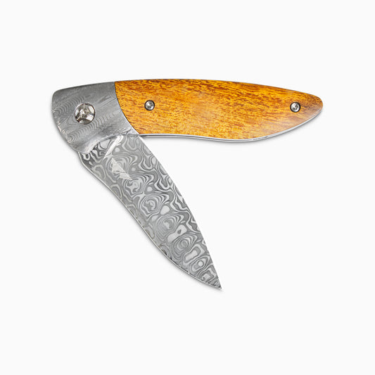 Glory Folder Semi-Custom #257 Ironwood - Spirograph Damascus - Aegir Damasteel