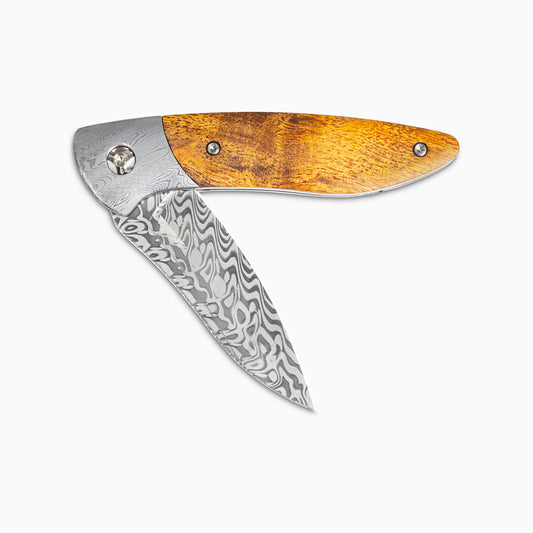 Glory Folder Semi-Custom #258 Ironwood - Spirograph Damascus - Aegir Damasteel