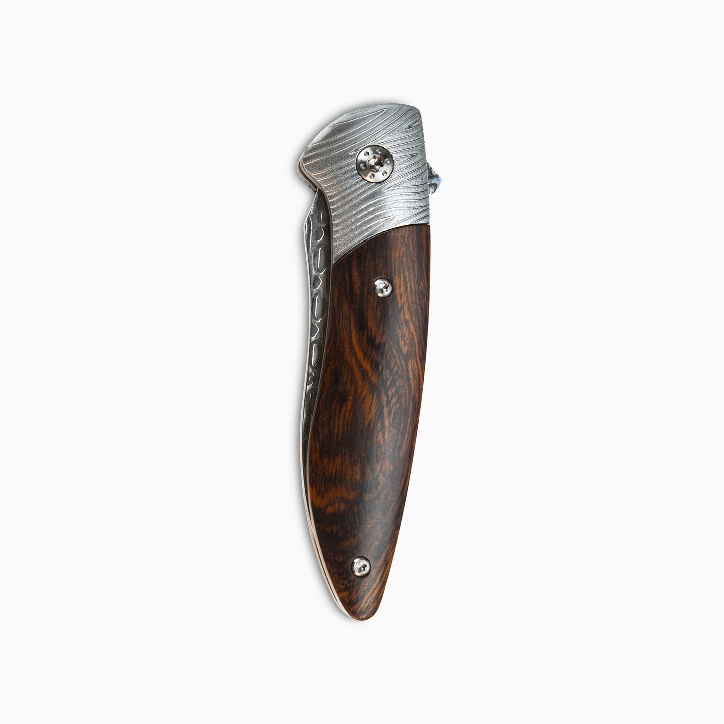Glory Folder Semi-Custom #261 Ironwood - Herringbone Damascus - Aegir Damasteel
