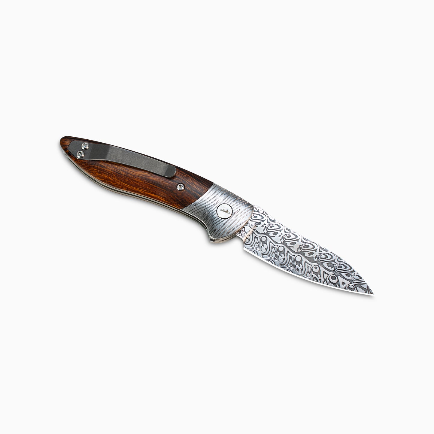 Glory Folder Semi-Custom #261 Ironwood - Herringbone Damascus - Aegir Damasteel