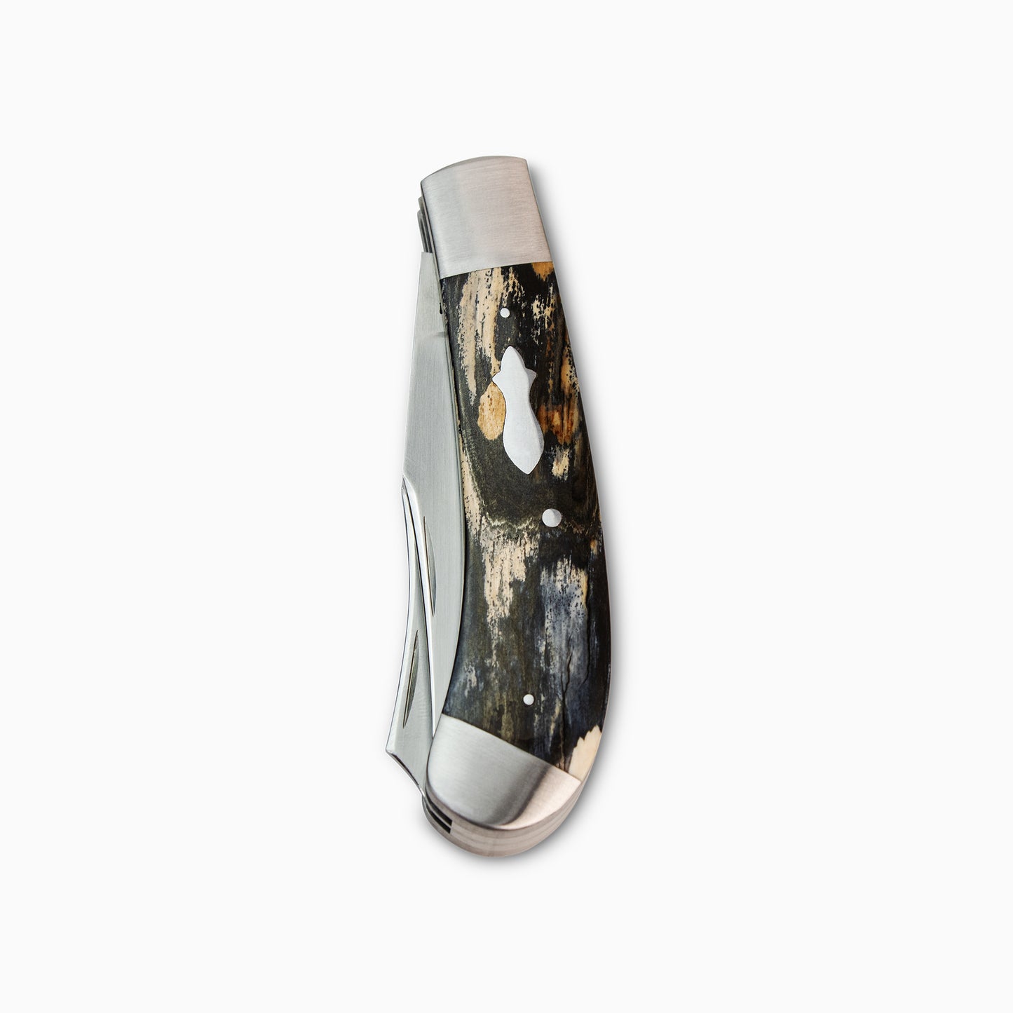Brent Mathison | Custom Mammoth Bark Ivory Double Bladed Trapper