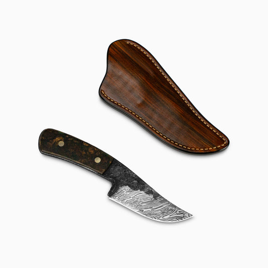 Arik Miller/NWKW -  3" Rustic Damascus Skinner #027