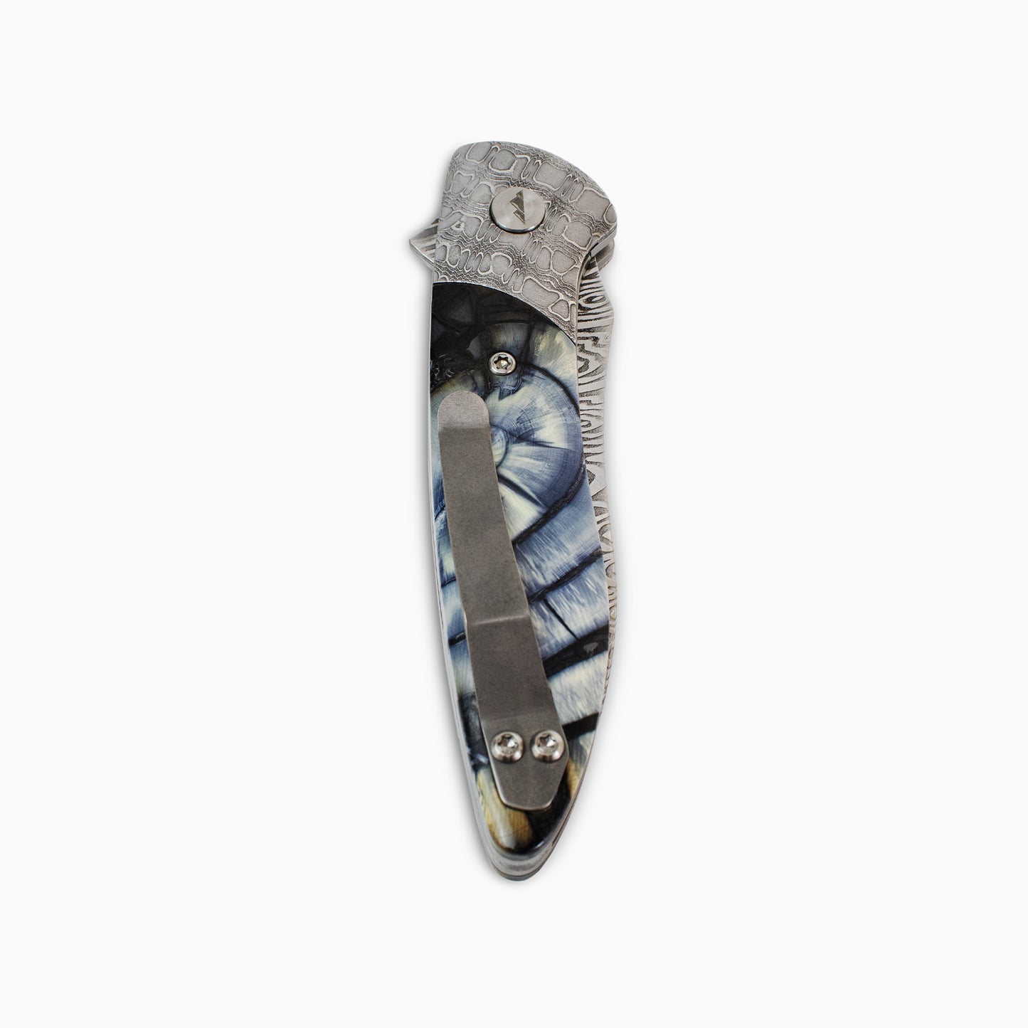 Glory Folder Semi-Custom #310 Mammoth - Reptilian Damascus - Heimskringla Damasteel