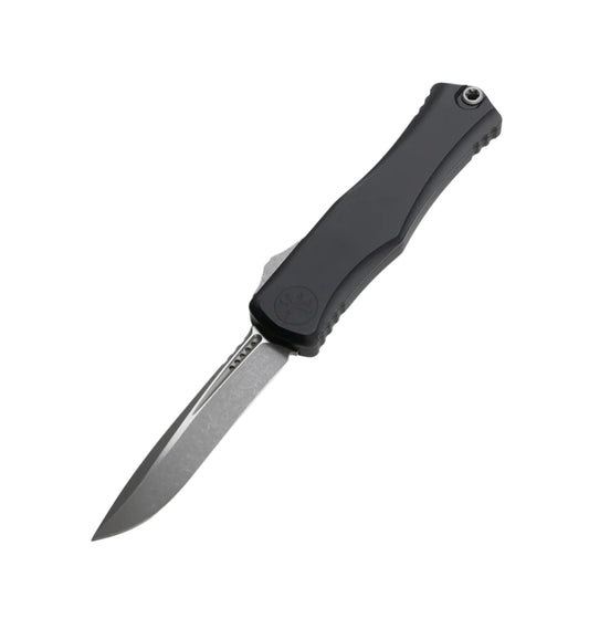 Microtech Hera II 1705-10AP | Black Handle + Apocalyptic Recurve Blade