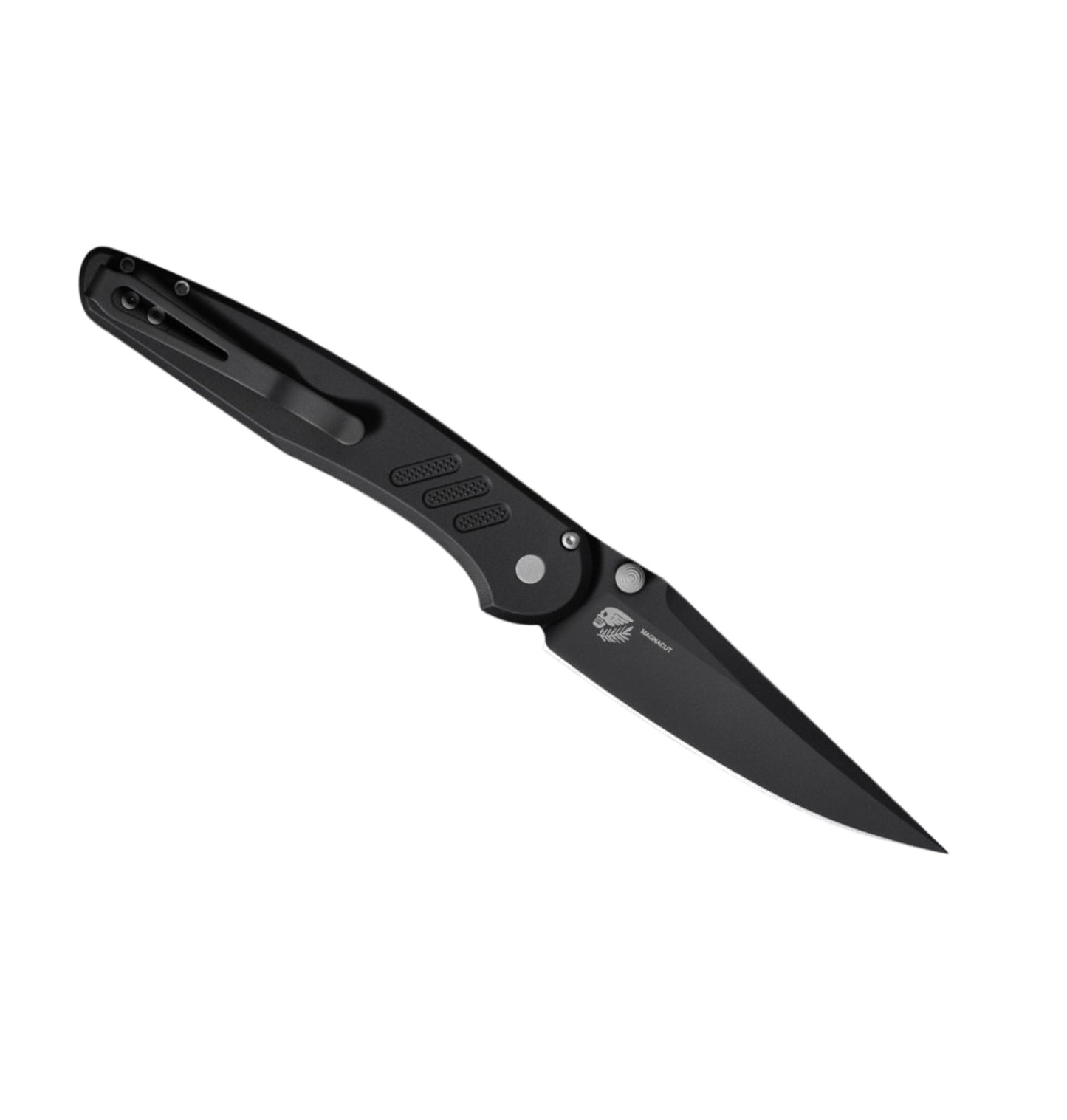 Pro-Tech Avalon PN1103 | Knurled Black Aluminum Handle + DLC Magnacut Blade