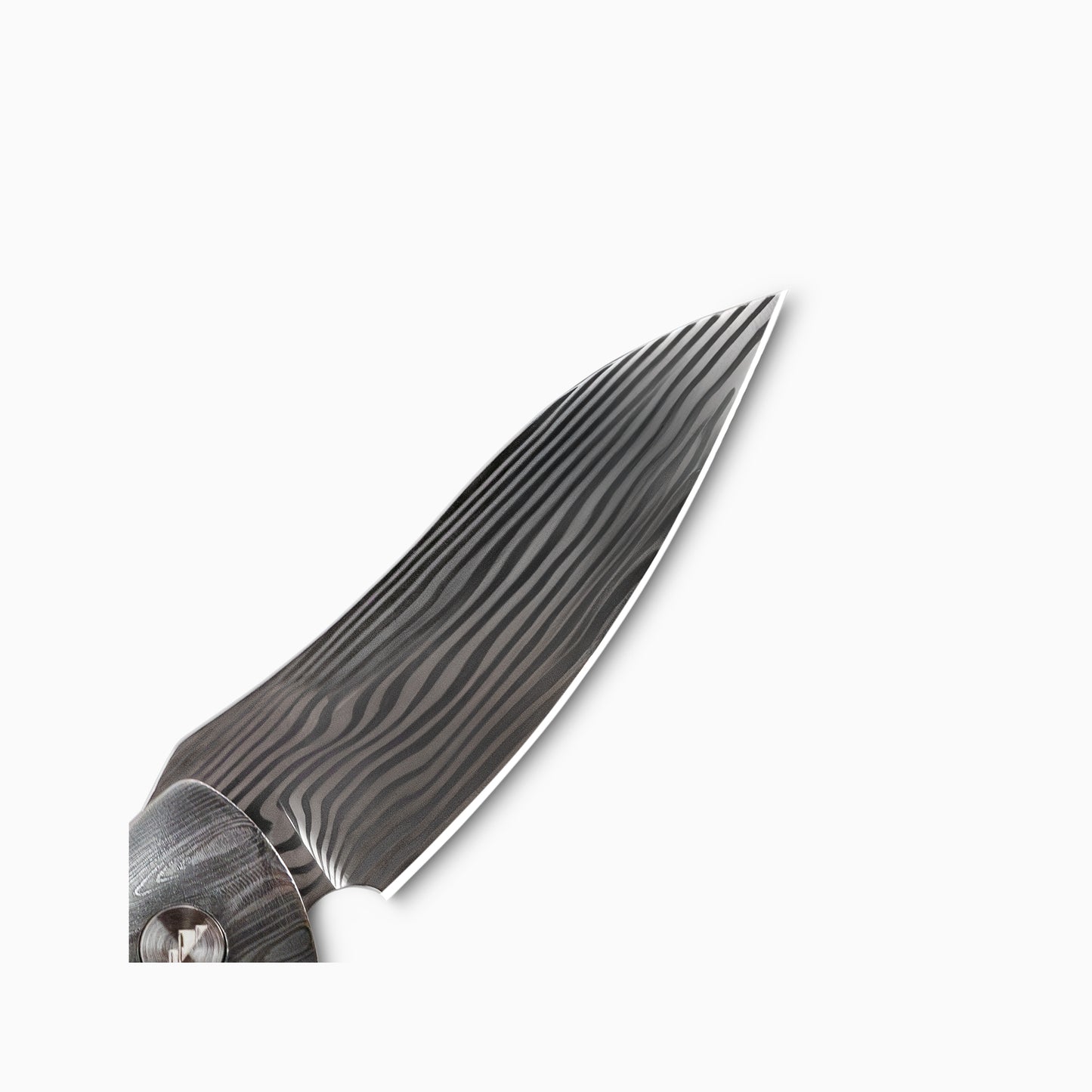 Glory Folder Semi-Custom #239 Elk Antler - Ladder Damascus - Thor Damasteel