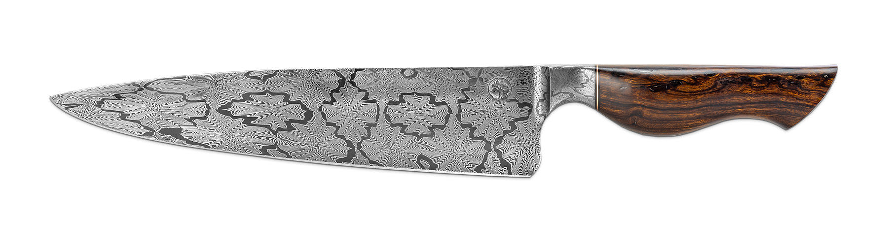 Apple Valley Forge - Custom Integral Mosaic Damascus Chef Knife w/ Iro -  New West KnifeWorks