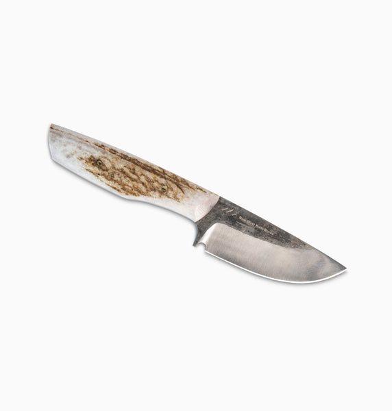 Custom Clip Point Elk Antler Hunting Knife #168 by Jack Rellstab