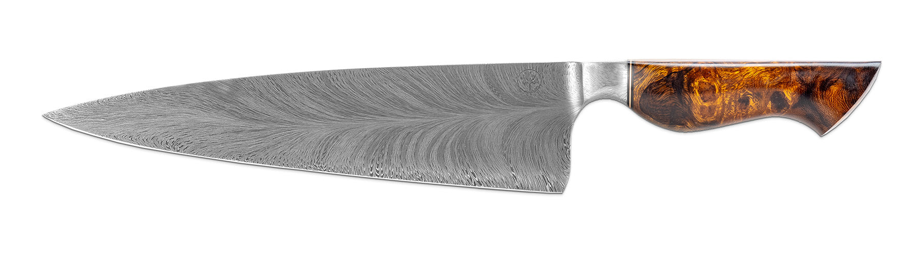 Apple Valley Forge - Custom 9 Integral Feather Damascus Chef Knife w/ -  New West KnifeWorks