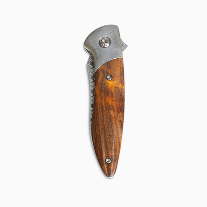 Glory Folder Semi-Custom #254 Ironwood - Herringbone Damascus - Aegir Damasteel