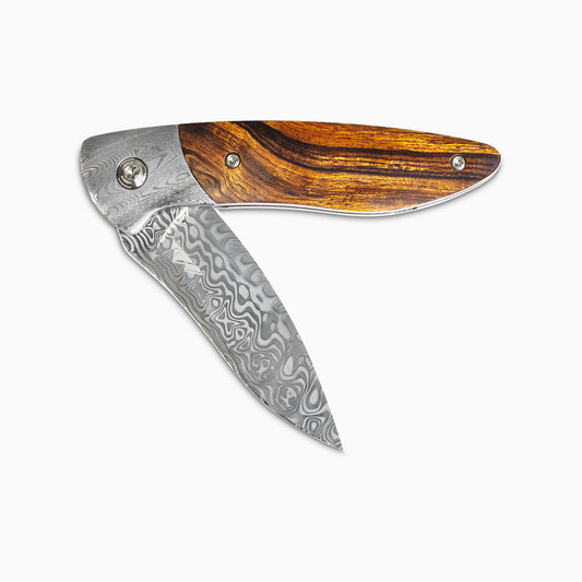 Glory Folder Semi-Custom #256 Ironwood - Spirograph Damascus - Aegir Damasteel