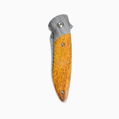 Glory Folder Semi-Custom #257 Ironwood - Spirograph Damascus - Aegir Damasteel