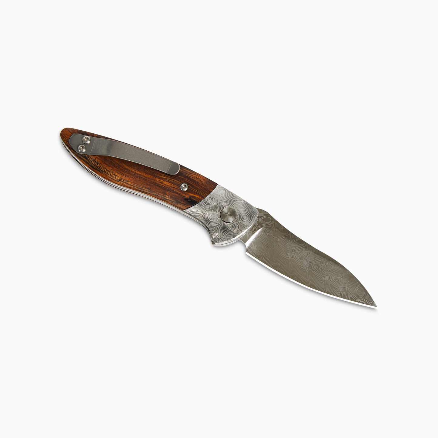 Glory Folder Semi-Custom #263 Ironwood - Raindrop Damascus - Aegir Damasteel