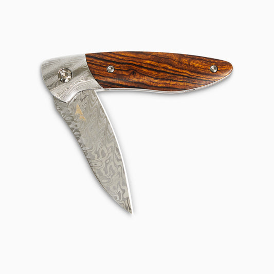 Glory Folder Semi-Custom #264 Ironwood - Ladder Damascus - Aegir Damasteel