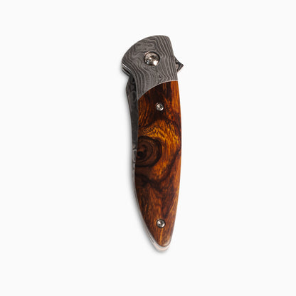 Glory Folder Semi-Custom #283 Ironwood - Ladder Damascus - Aegir Damasteel