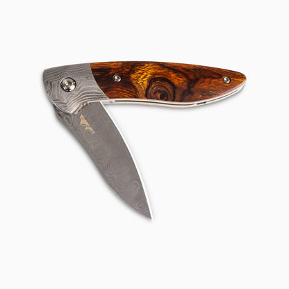 Glory Folder Semi-Custom #283 Ironwood - Ladder Damascus - Aegir Damasteel