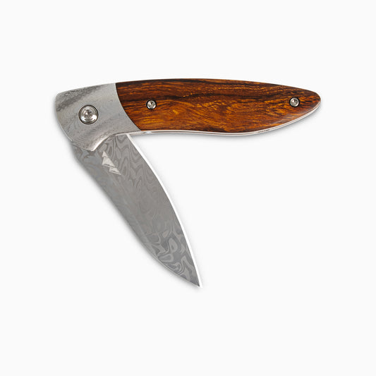 Glory Folder Semi-Custom #286 Ironwood - Sharktooth Damascus - Aegir Damasteel