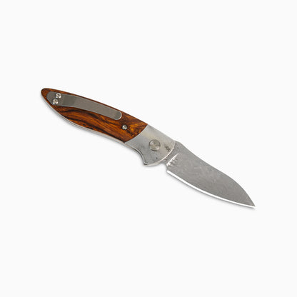 Glory Folder Semi-Custom #286 Ironwood - Sharktooth Damascus - Aegir Damasteel