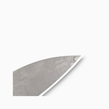 Glory Folder Semi-Custom #289 Silver Carbon Fiber - Sharktooth Damascus - Aegir Damasteel