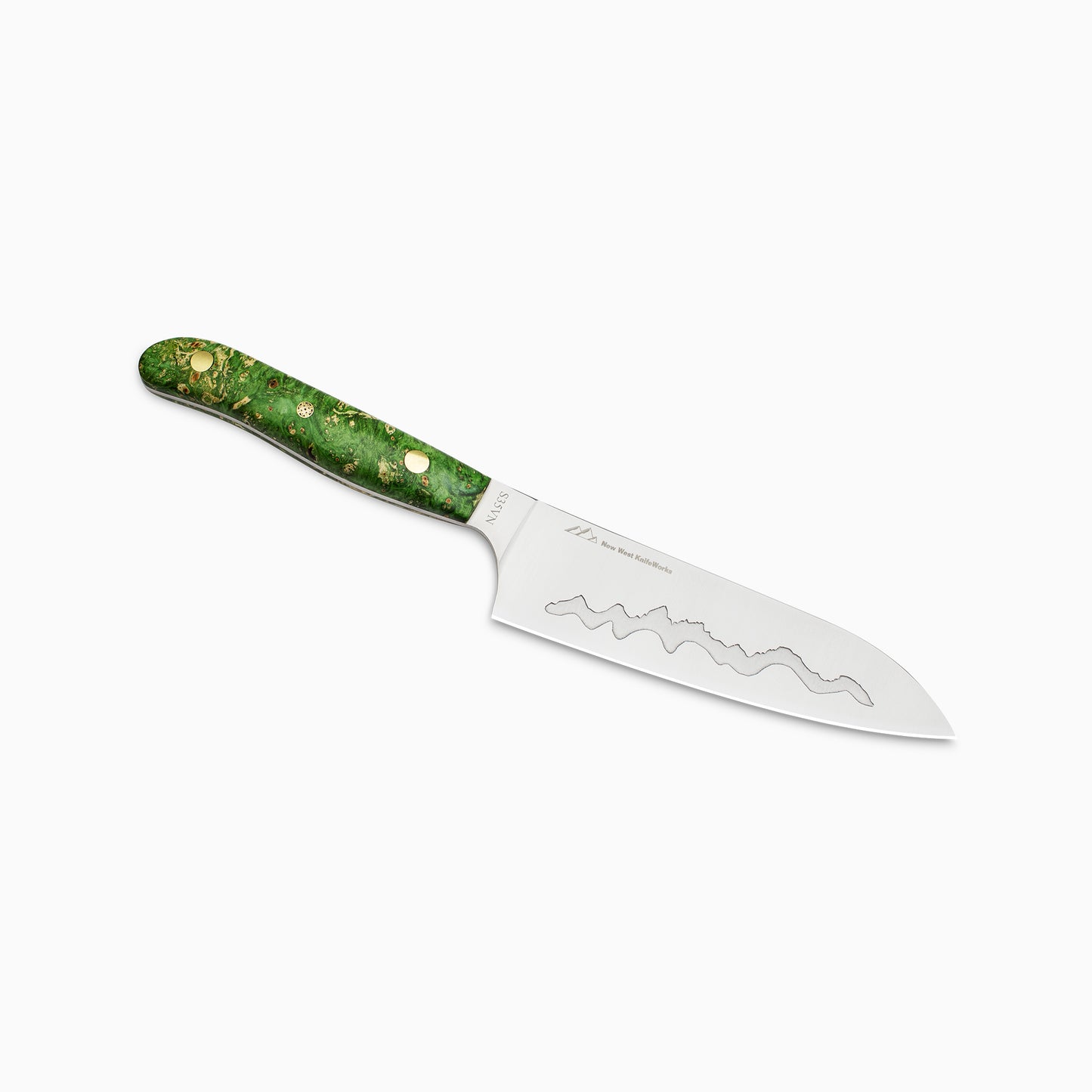 7" Teton Edge Santoku - Maker's Mark: "High Meadow"