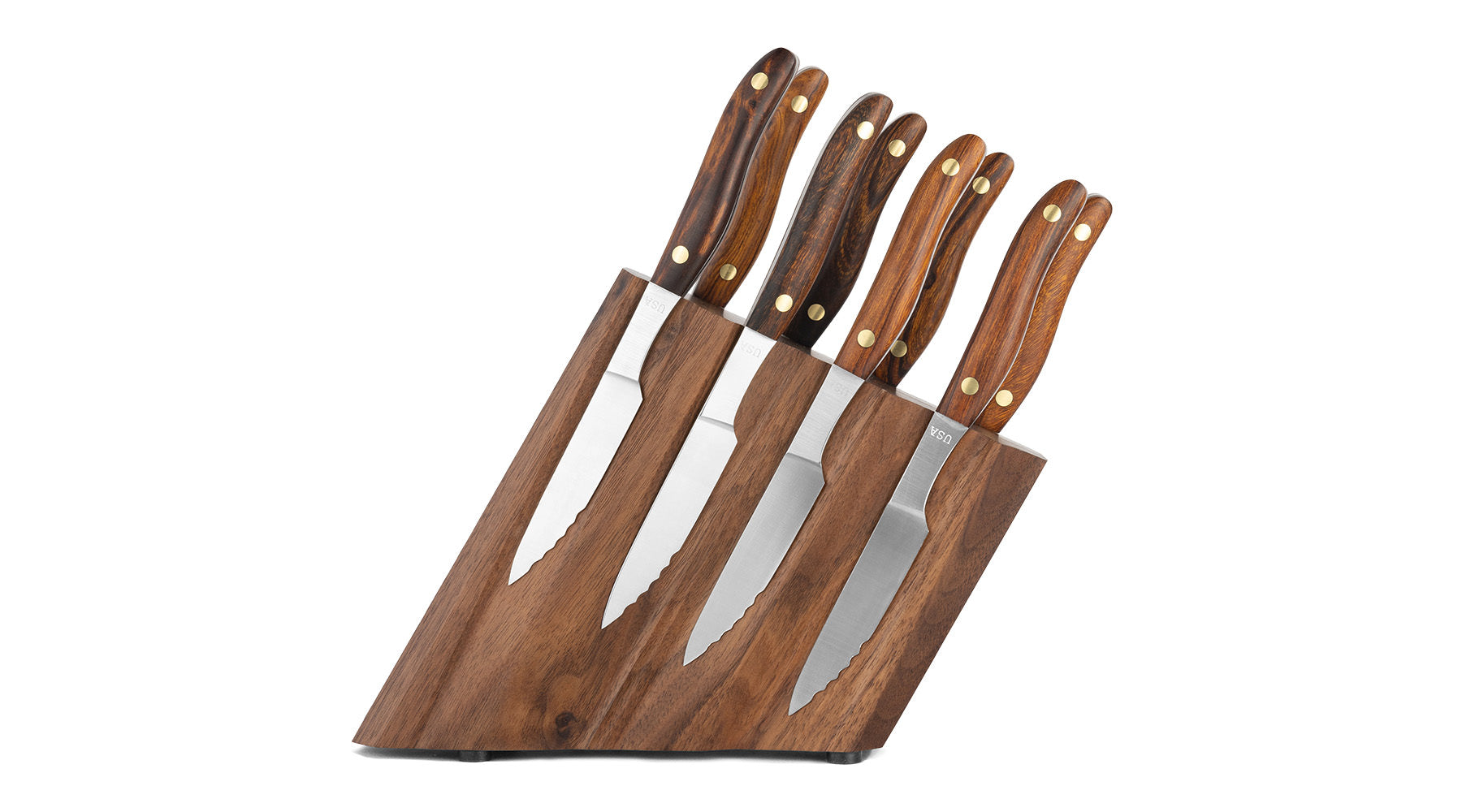 Arete Block & 7pc Knife Set. - New West KnifeWorks