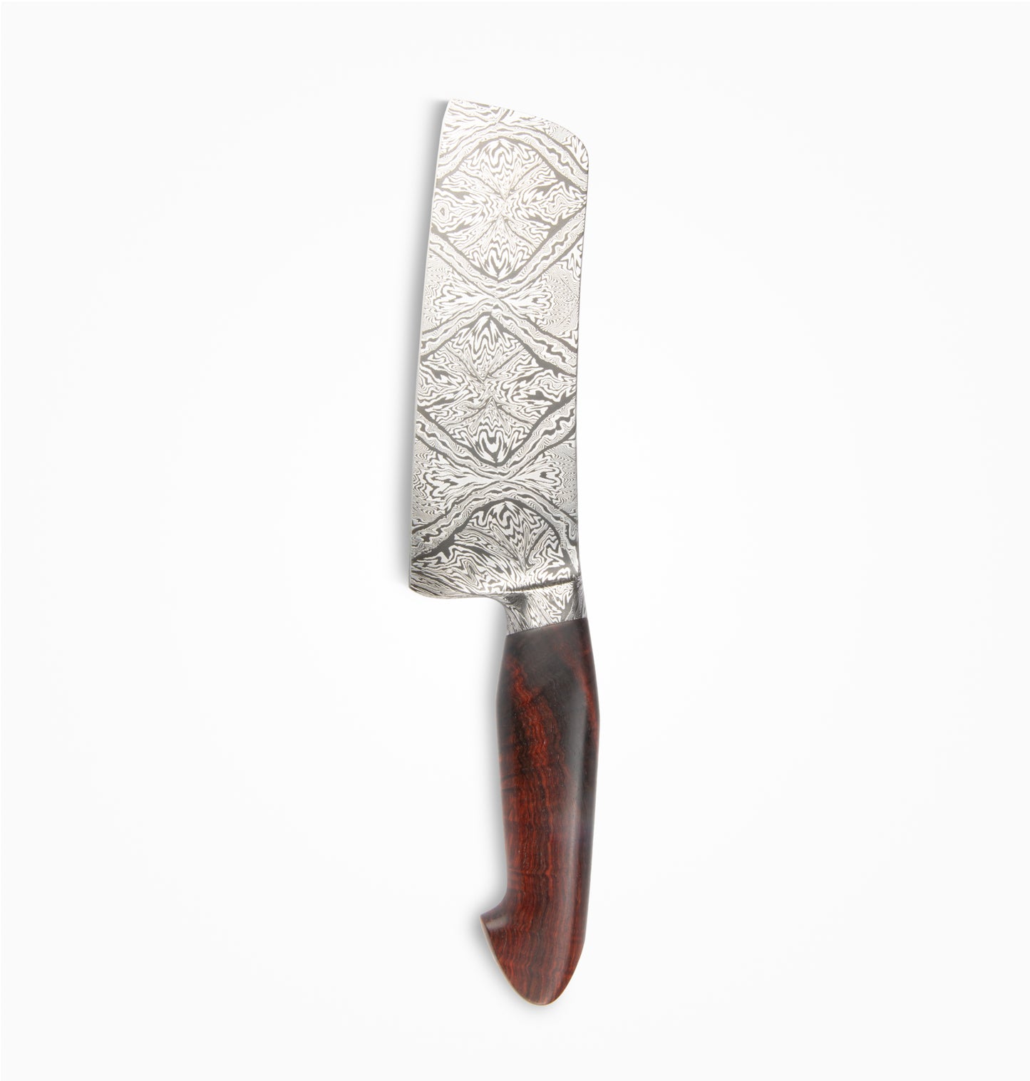 Arik Miller/NWKW - Custom 7” Mosaic Damascus Integral Cleaver #014