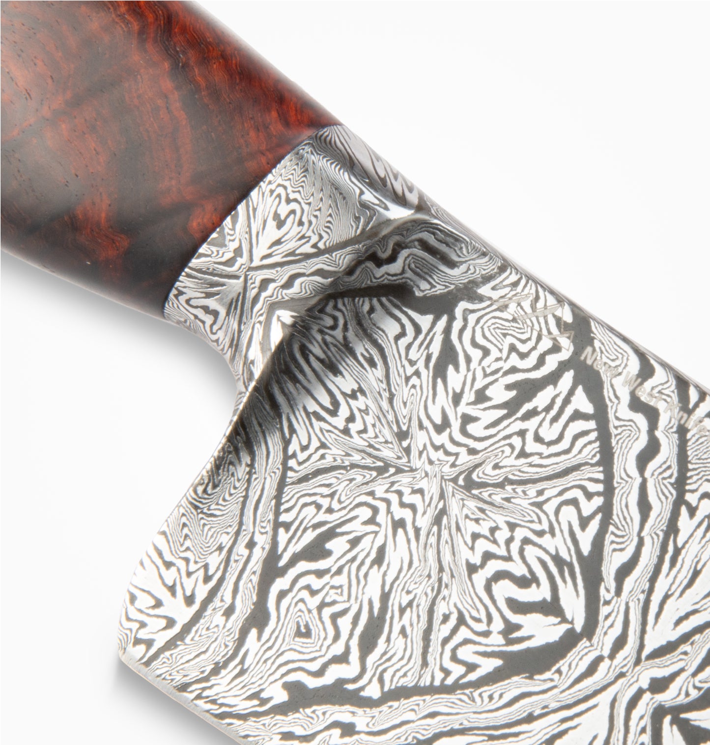 Arik Miller/NWKW - Custom 7” Mosaic Damascus Integral Cleaver #014
