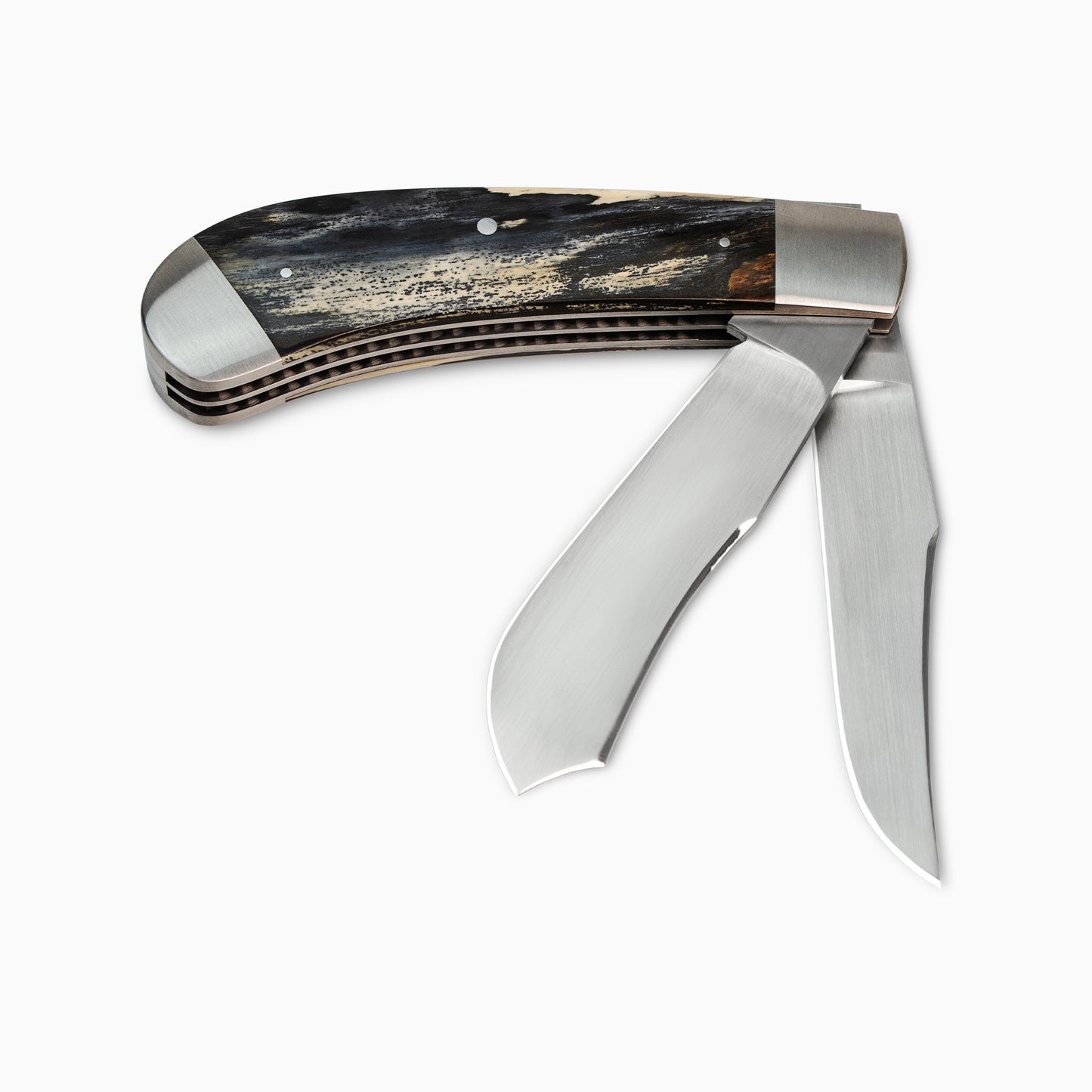 Brent Mathison | Custom Mammoth Bark Ivory Double Bladed Trapper