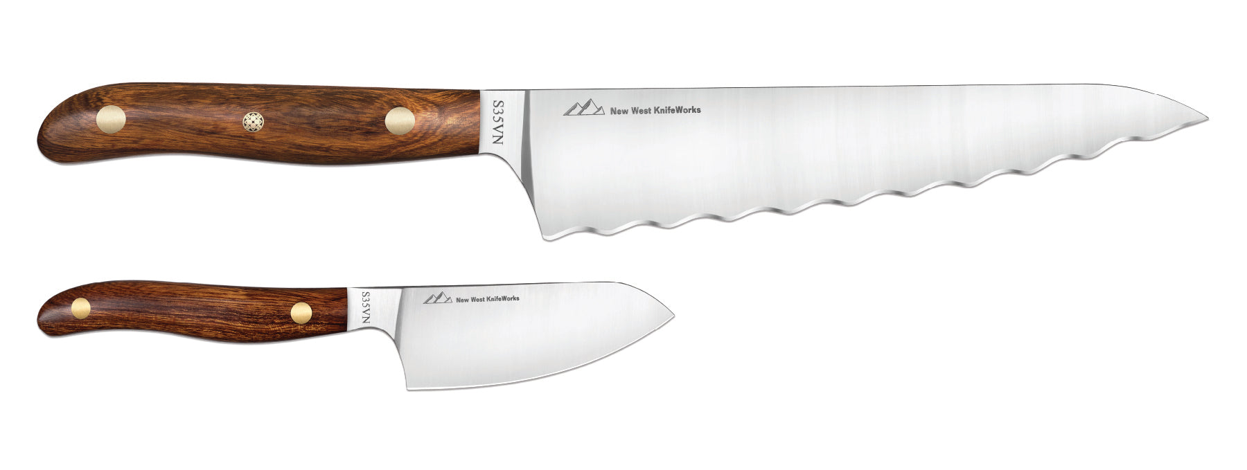 Arete Block & 7pc Knife Set. - New West KnifeWorks