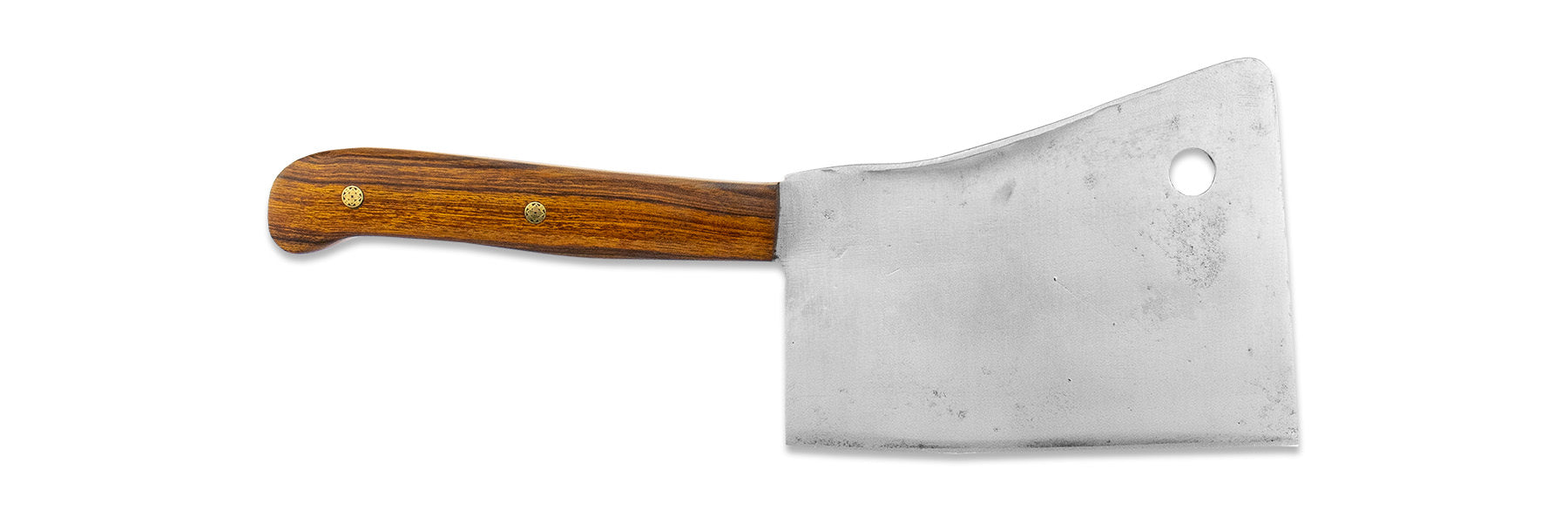 Blue Wooden Handle Meat Cleaver