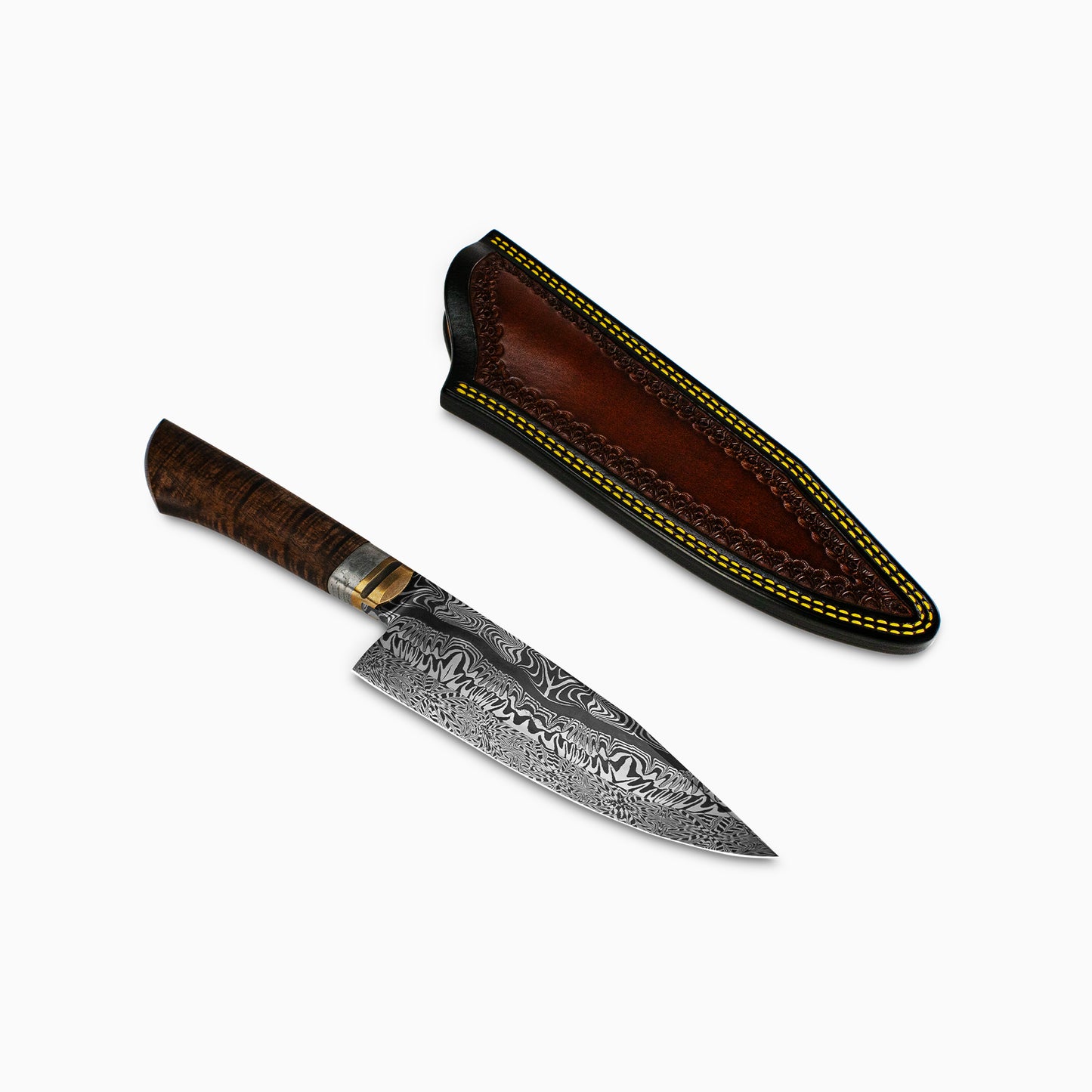 Jack Rellstab/NWKW Custom Damascus Bowie Knife #111