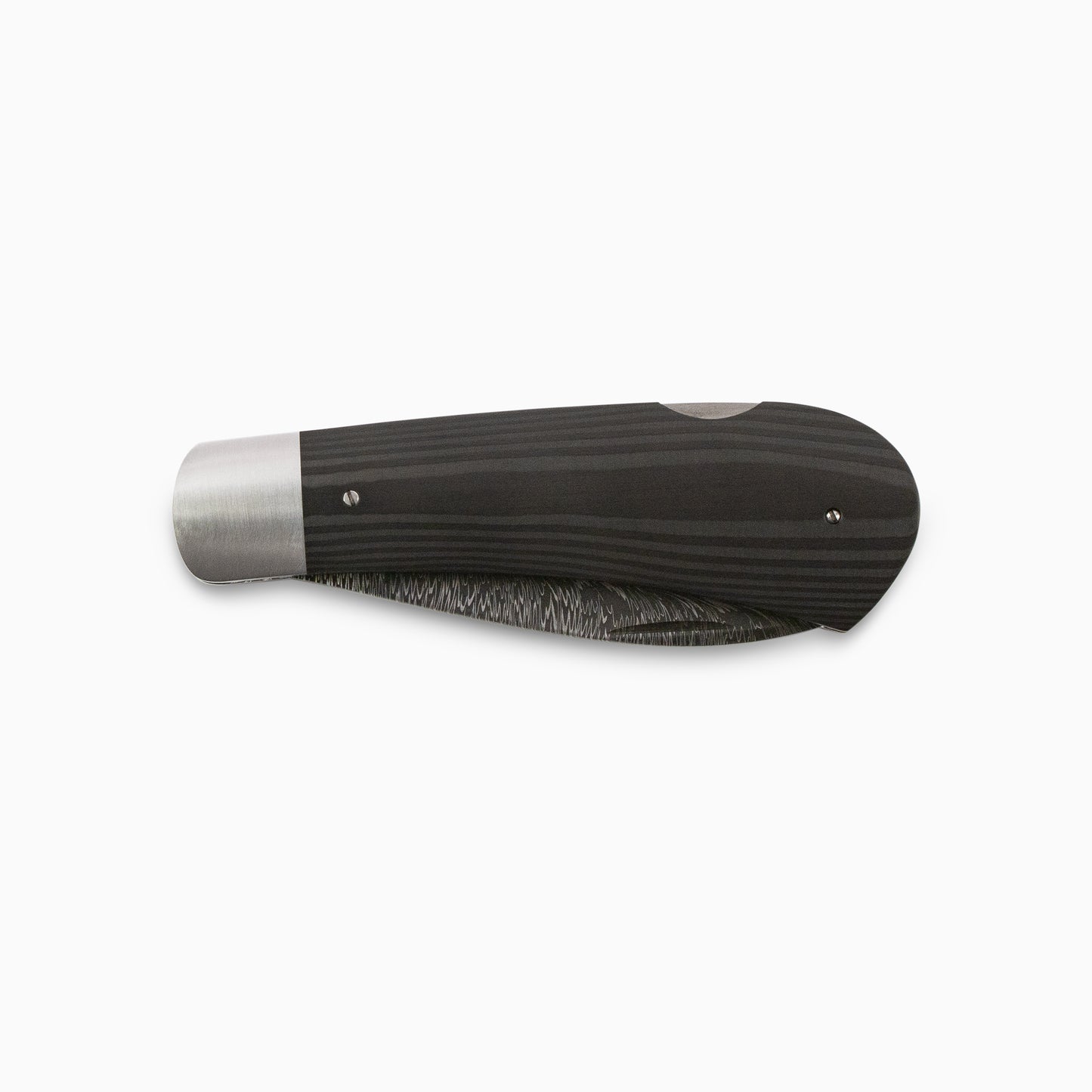 Edwards Knives - Custom 2.5" Damascus Lockback Knife w/ Carbon Fiber Scales