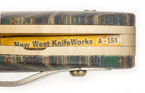 Glory Folder Semi-Custom #153 Mud Lake Micarta - Titanium - Bjorkman's Twist Damasteel