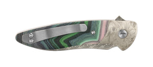 Glory Folder Semi-Custom #154 Mikistone - Teton Topo Titanium - Aegir Damasteel