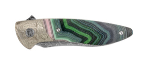 Glory Folder Semi-Custom #154 Mikistone - Teton Topo Titanium - Aegir Damasteel