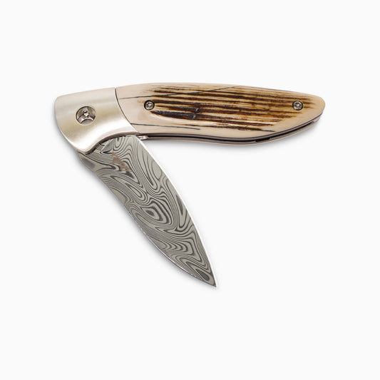 Glory Folder Semi-Custom #308 Mammoth - Sterling Silver - Thor Damasteel
