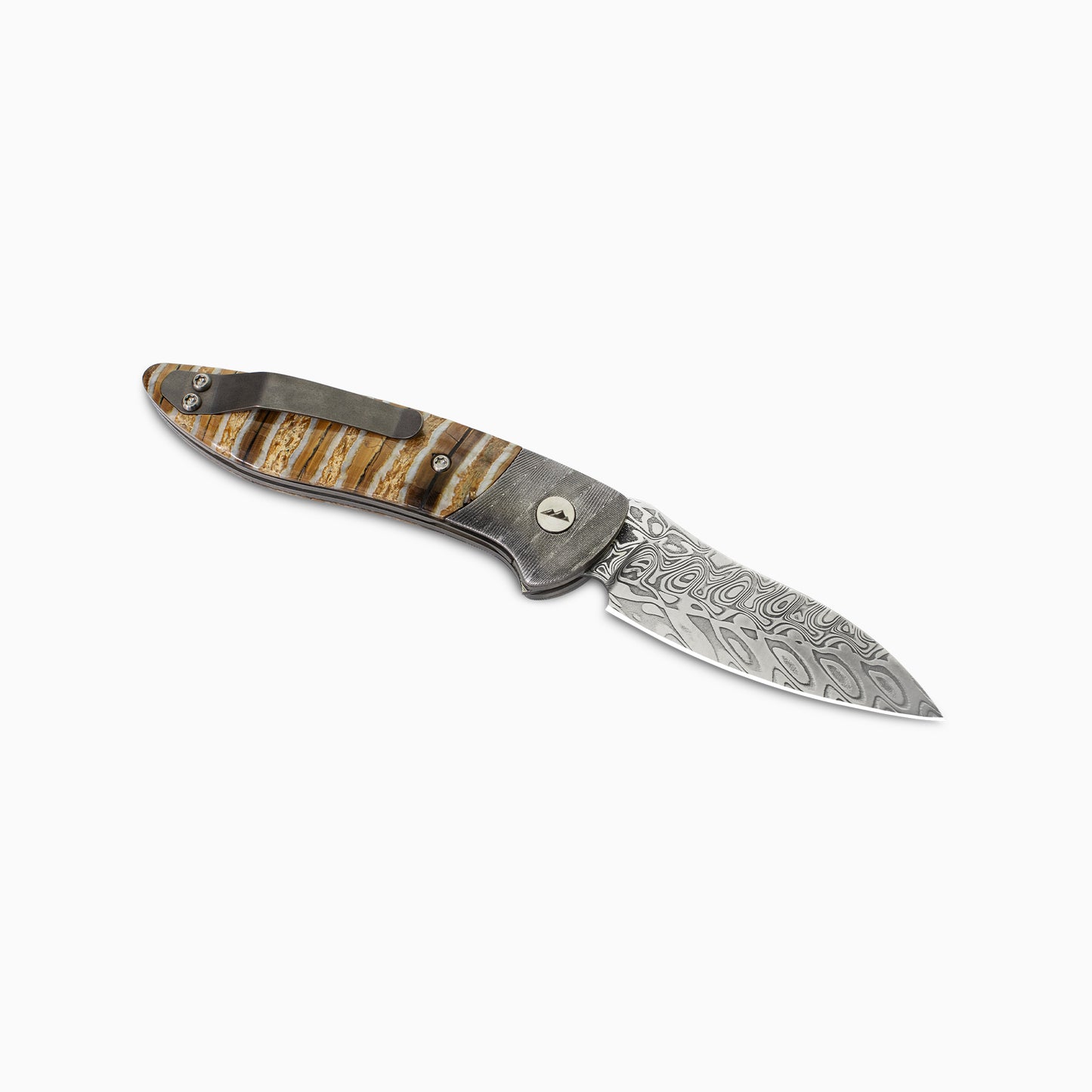 Glory Folder Semi-Custom #309 Mammoth - Herringbone Damascus - Aegir Damasteel