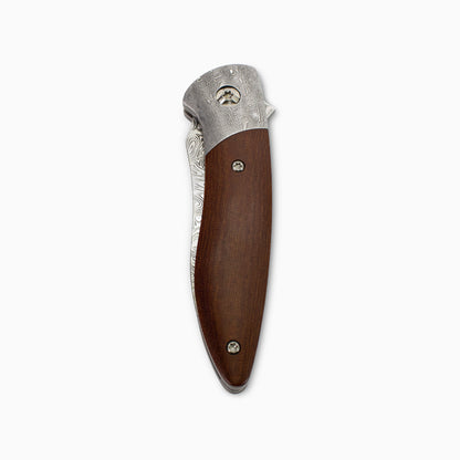 Glory Folder Semi-Custom #314 Micarta - Dot Matrix Damascus - Bifrost Damasteel