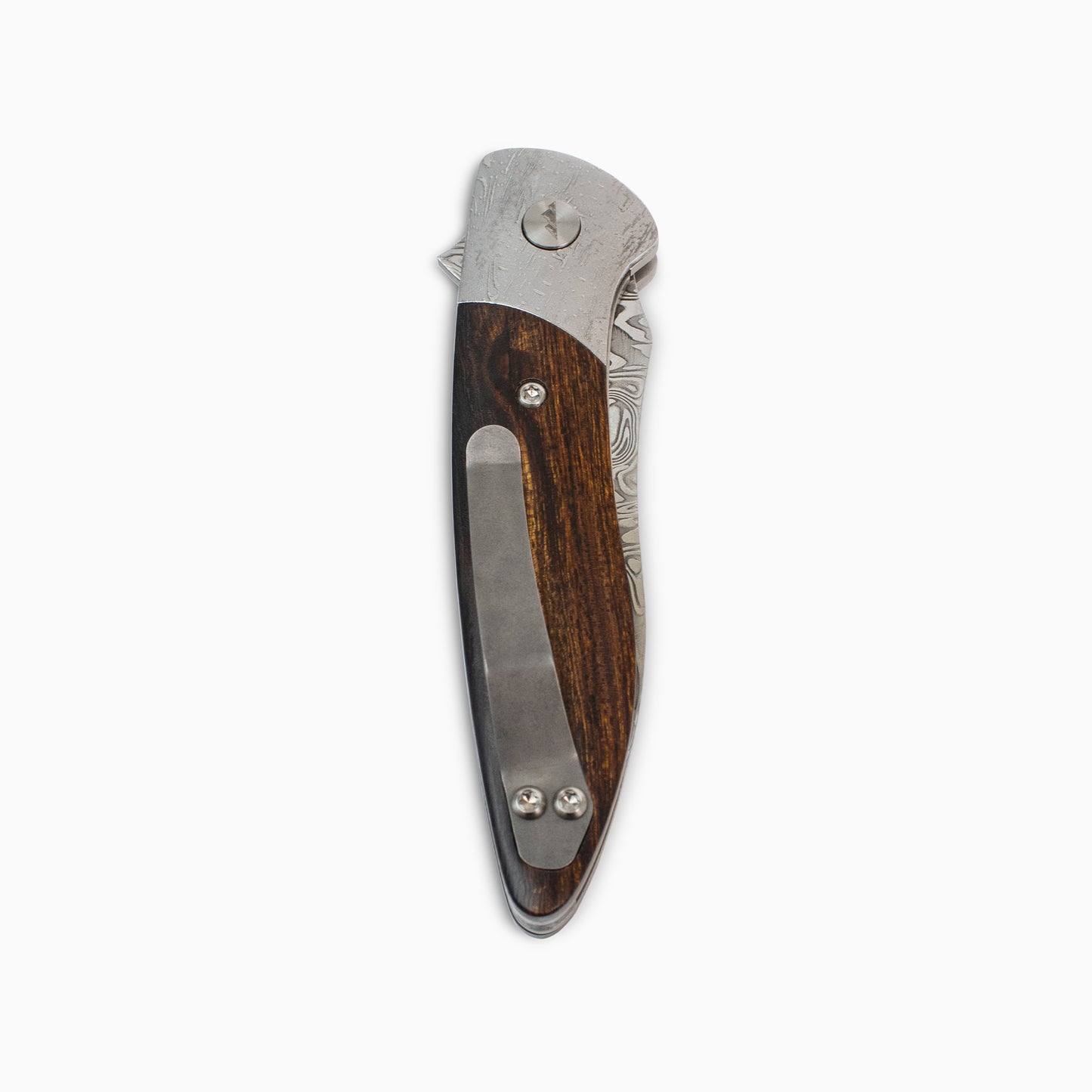 Glory Folder Semi-Custom #315 Ironwood - Dot Matrix Damascus - Bifrost Damasteel