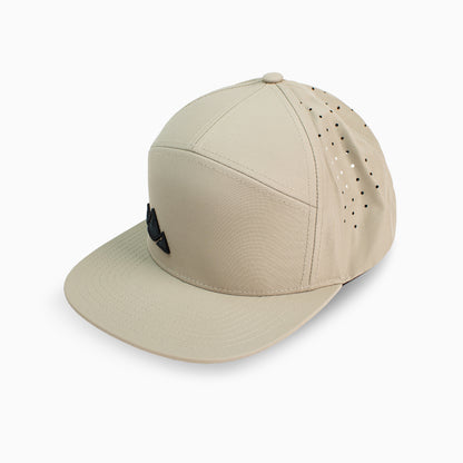 Gravel Perforated Flat Brim Hat | NWKW Logo