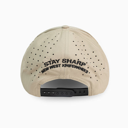 Gravel Perforated Flat Brim Hat | NWKW Logo