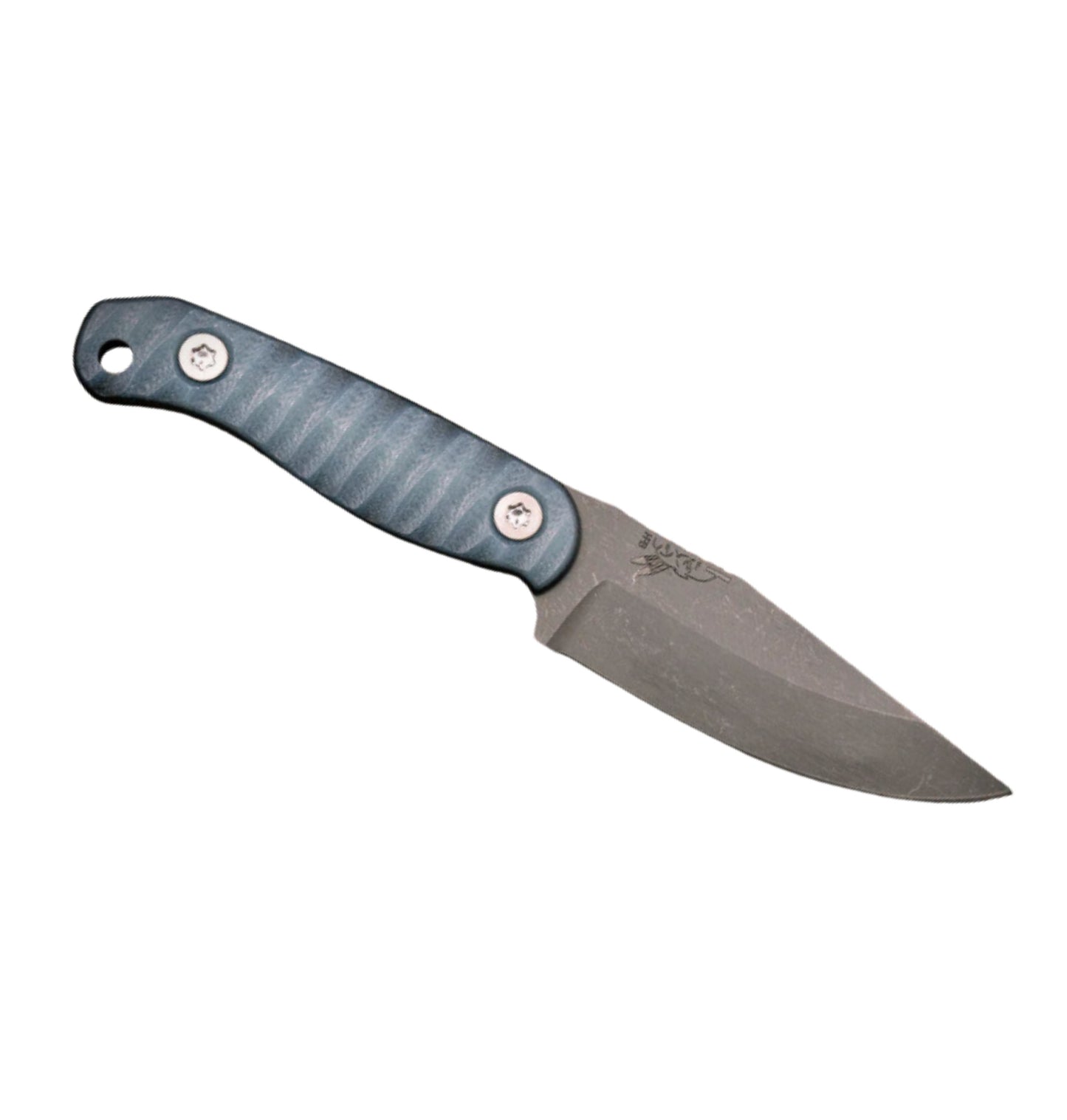 Half Face Blades Feather Light | Ghost/Black G10 Textured Handle + Acid Etch S45VN Blade