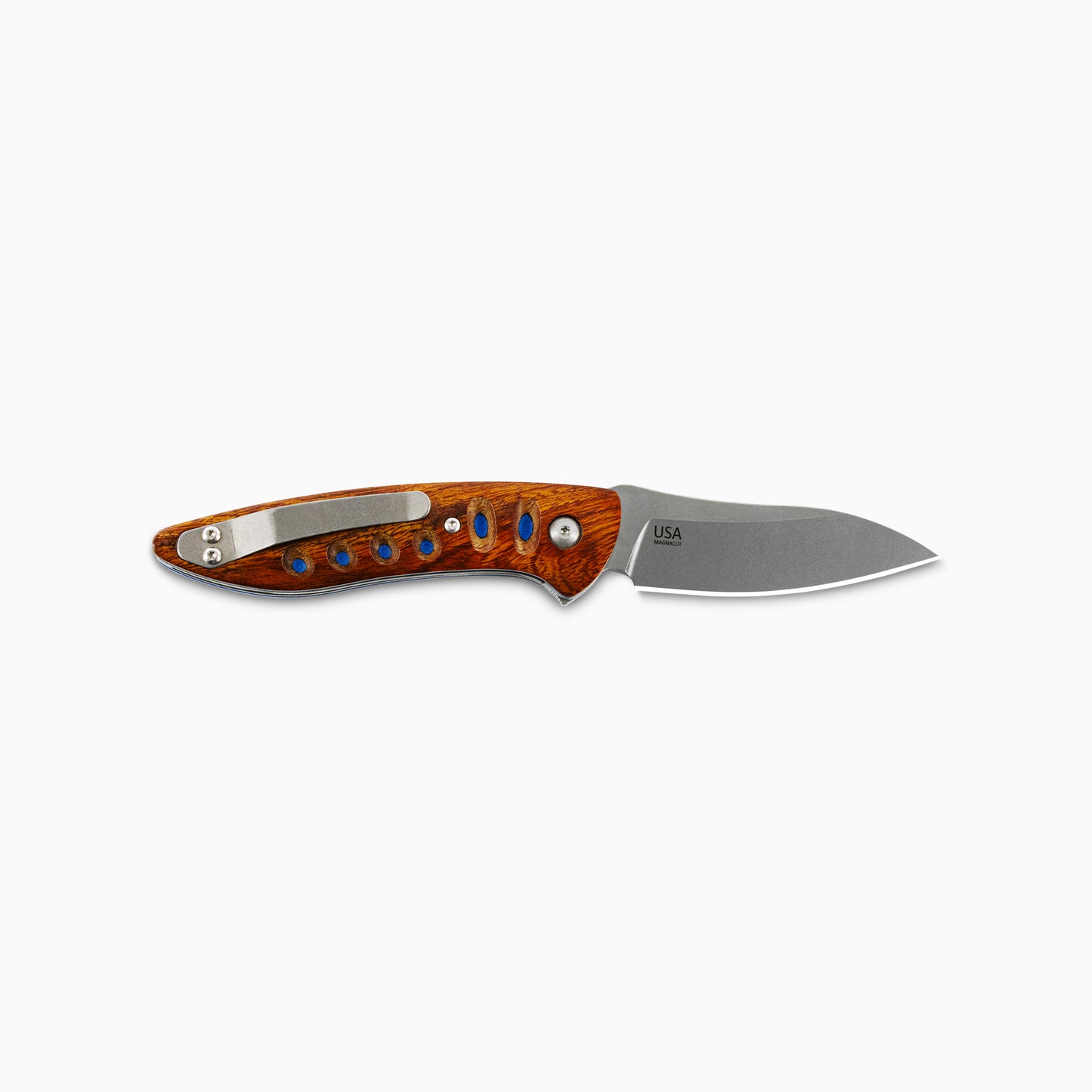 Saddleback MagnaCut Glory Folder - Ironwood & Blue Liner