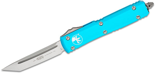 Microtech Ultratech 123-4TQ | Turquoise Handle + Satin T/E Blade