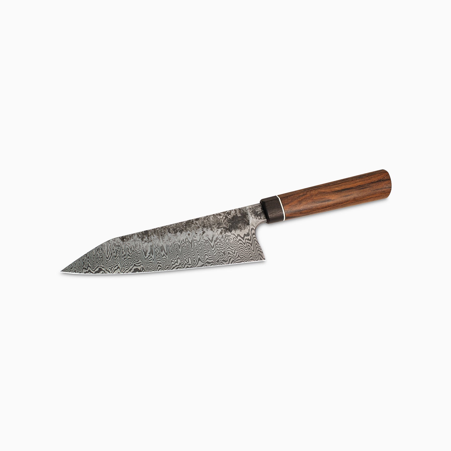 Martin Huber | 7" 50 Layer Damascus Santoku w/ Chestnut Handle