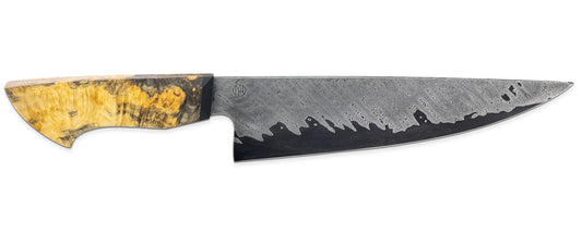 Matt Hartwig - Custom Damascus 8.5" Chef Knife