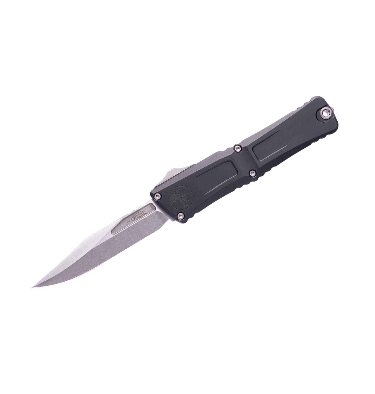 Microtech Combat Troodon Gen III 1146-10 | Black Handle + Bowie Stonewash Blade