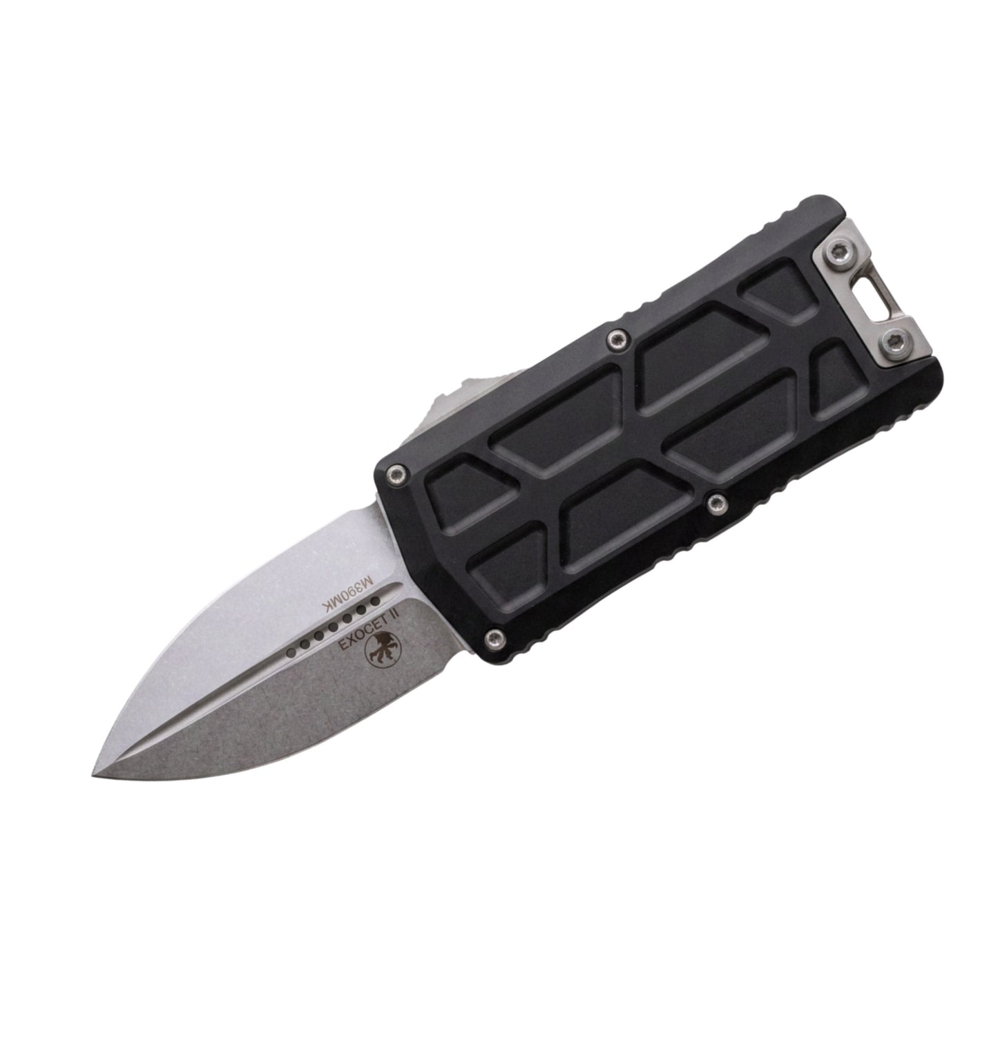 Microtech Exocet II 1157-10  | Black Handle + D/E Stonewash Blade